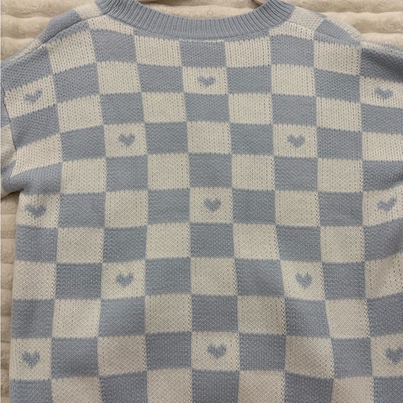 Sanrio Blue and White Checkered Cardigan Cinamonroll - Picture 5 of 8